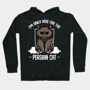 Persian Cat - I'm Only Here For The Persian Cat - Cute Kawaii Cats Hoodie